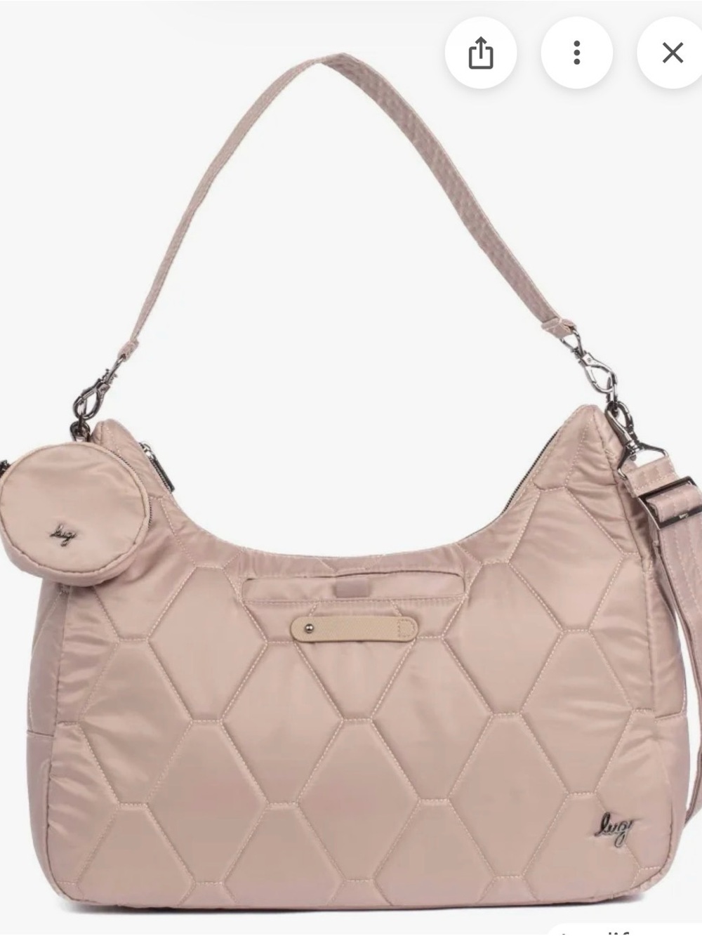 Lug Winger 2 piece Hobo Bag In Sand NWT